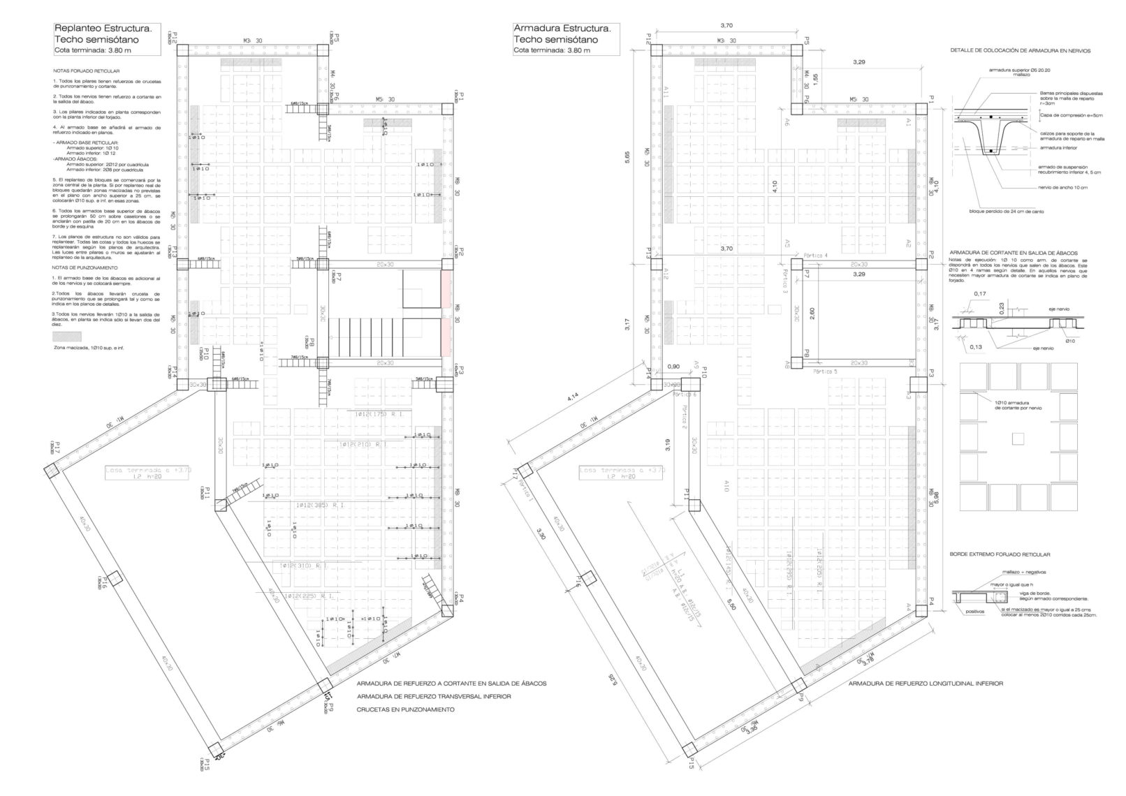 Plano de casa rural en construcción